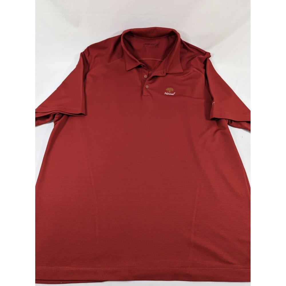 Nike Dri Fit Sz 2XL Dri-Fit knit Mesh Oaktree Golf National Course Club EUC